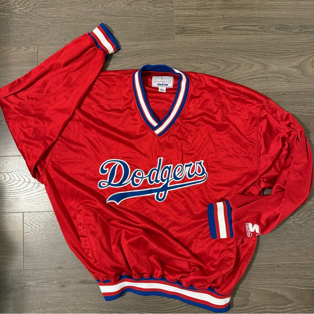 STARTER Red and Blue Pullover